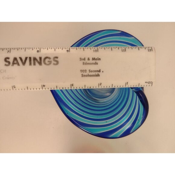 Heart-Shaped Glass Bowls With Swirling Stripes Trinket Dish Candle Holder Decor - Picture 10 of 13